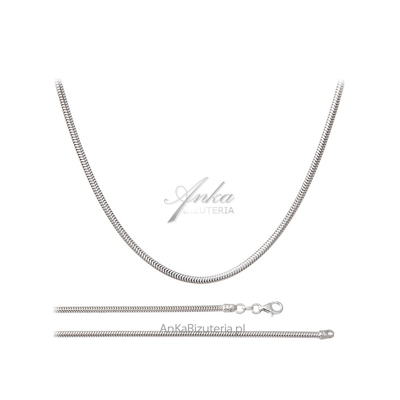 srebrny łańcuszek